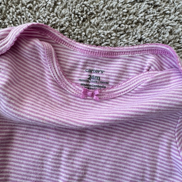 Carter’s Baby Girl 3-Piece Outfit Set - Giraffe & Stripes - Size 24 Months - Picture 9 of 11